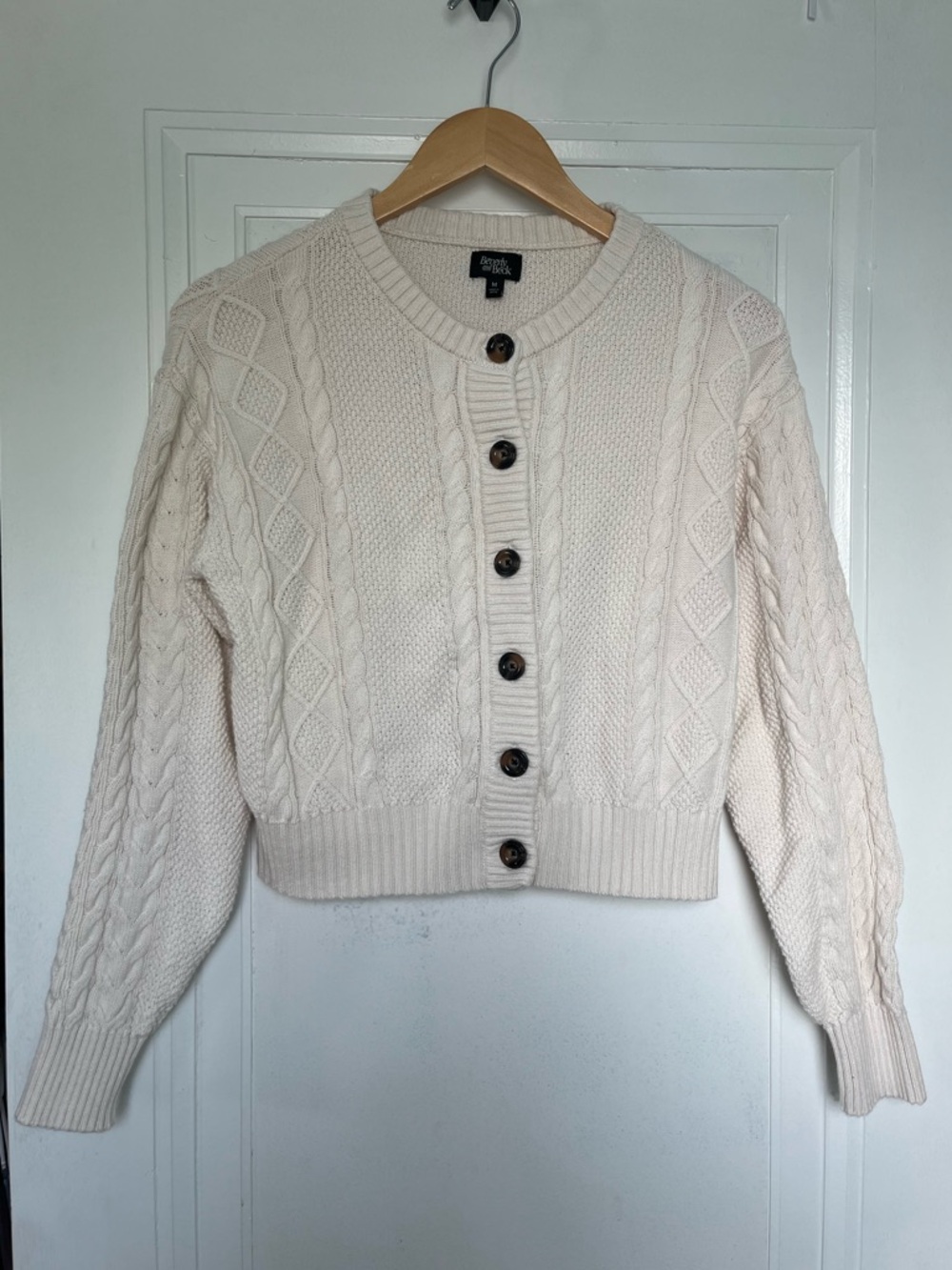 Beverly and Beck Heidi Cable Knit Cardigan - Picture 3 of 7